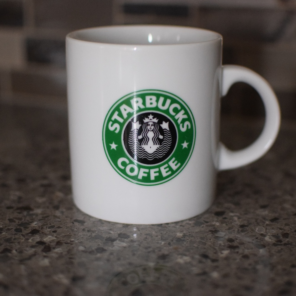 RARE Vintage Starbucks Split-Tail Siren Logo Mug